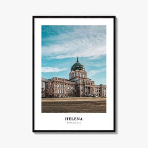 Helena Print, Helena Photo Poster, Helena Travel Wall Art, Helena Map Print, Helena Photography Print, Helena Wall Décor, Montana, USA