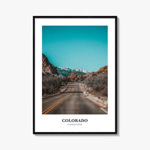 Colorado Print, Colorado Photo Poster, Colorado Travel Wall Art, Colorado Map, Colorado Photography, Colorado Wall Décor, United States