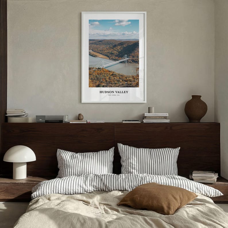 Hudson Valley Photo Print, United States Travel Poster, New York Wall Art, Bear Mountain Decor image 4