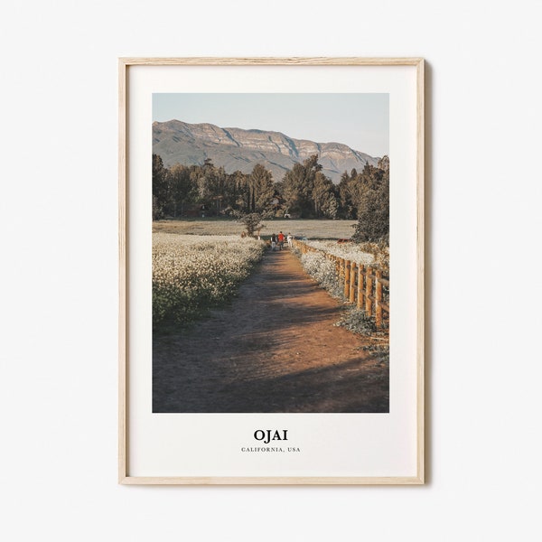 Ojai Print, Ojai Photo Poster, Ojai Travel Wall Art, Ojai Map Print, Ojai Photography Print, Ojai Wall Décor, California, USA