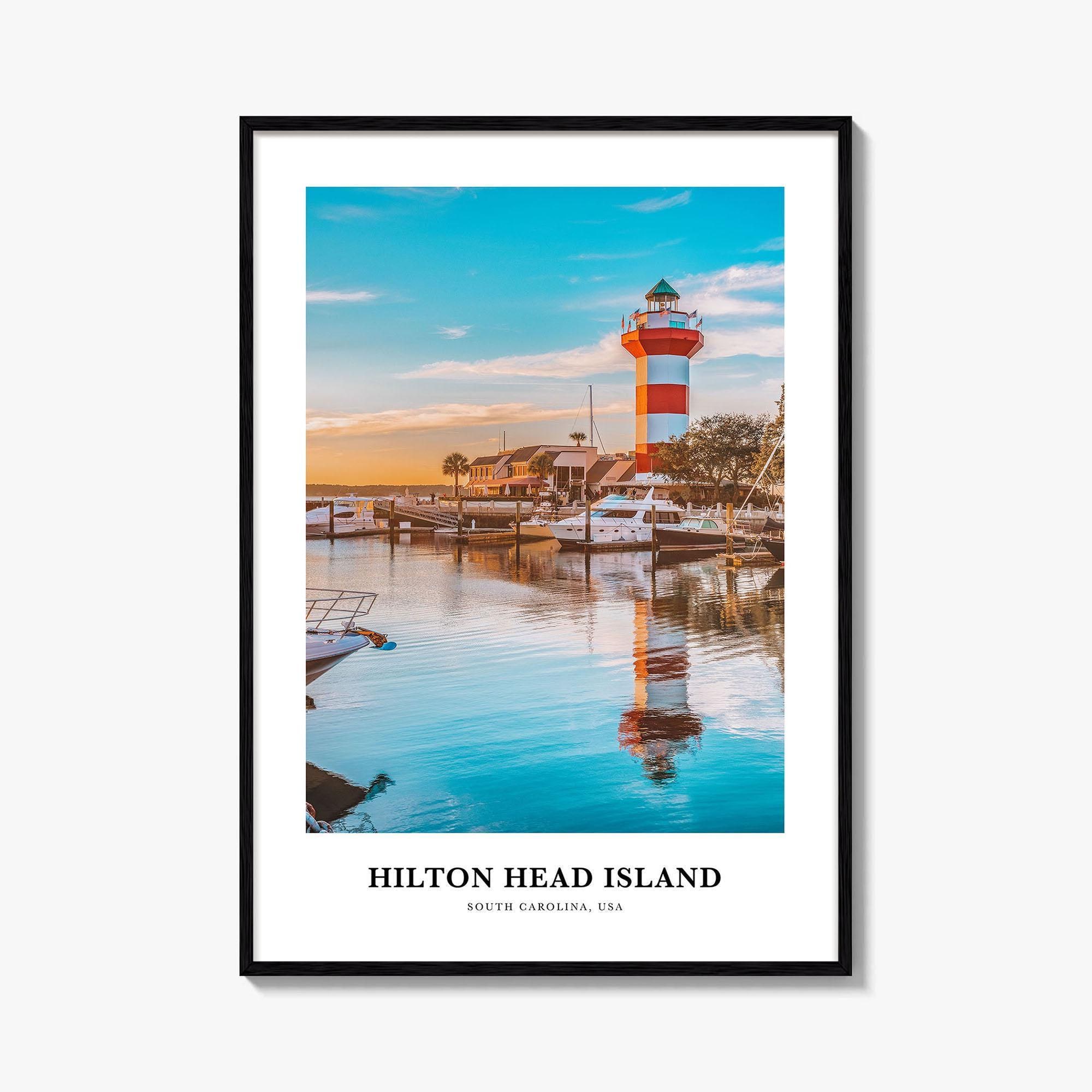 Hilton Head Island Print, Hilton Head Island Photo Poster, Hilton Head Travel Wall Art, Hilton Head Map Print, South Carolina, USA