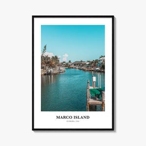 Marco Island Print, Marco Island Photo Poster, Marco Island Travel Wall Art, Marco Island Map Print, Marco Island Photography, Floryda, USA