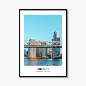 Brisbane Print, Brisbane Photo Poster, Brisbane Travel Wall Art, Brisbane Map Print, Brisbane Photography Print, Queensland, Australia