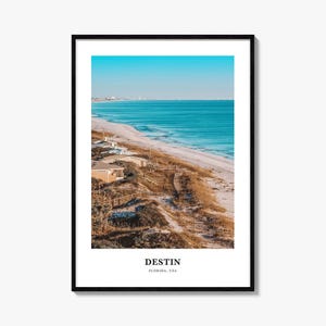 Destin Print, Destin Photo Poster, Destin Travel Wall Art, Destin Map Print, Destin Photography Print, Destin Wall Décor, Florida, USA