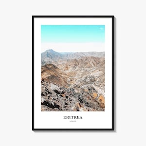 Eritrea Print, Eritrea Photo Poster, Eritrea Travel Wall Art, Eritrea Map Print, Eritrea Photography Print, Eritrea Wall Décor, Africa