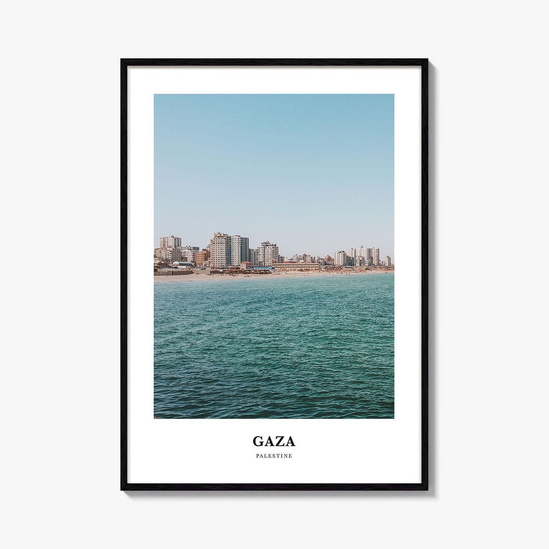 Gaza Print Gaza Photo Print, Palestine Travel Poster, Mediterranean Coast Wall Art ...