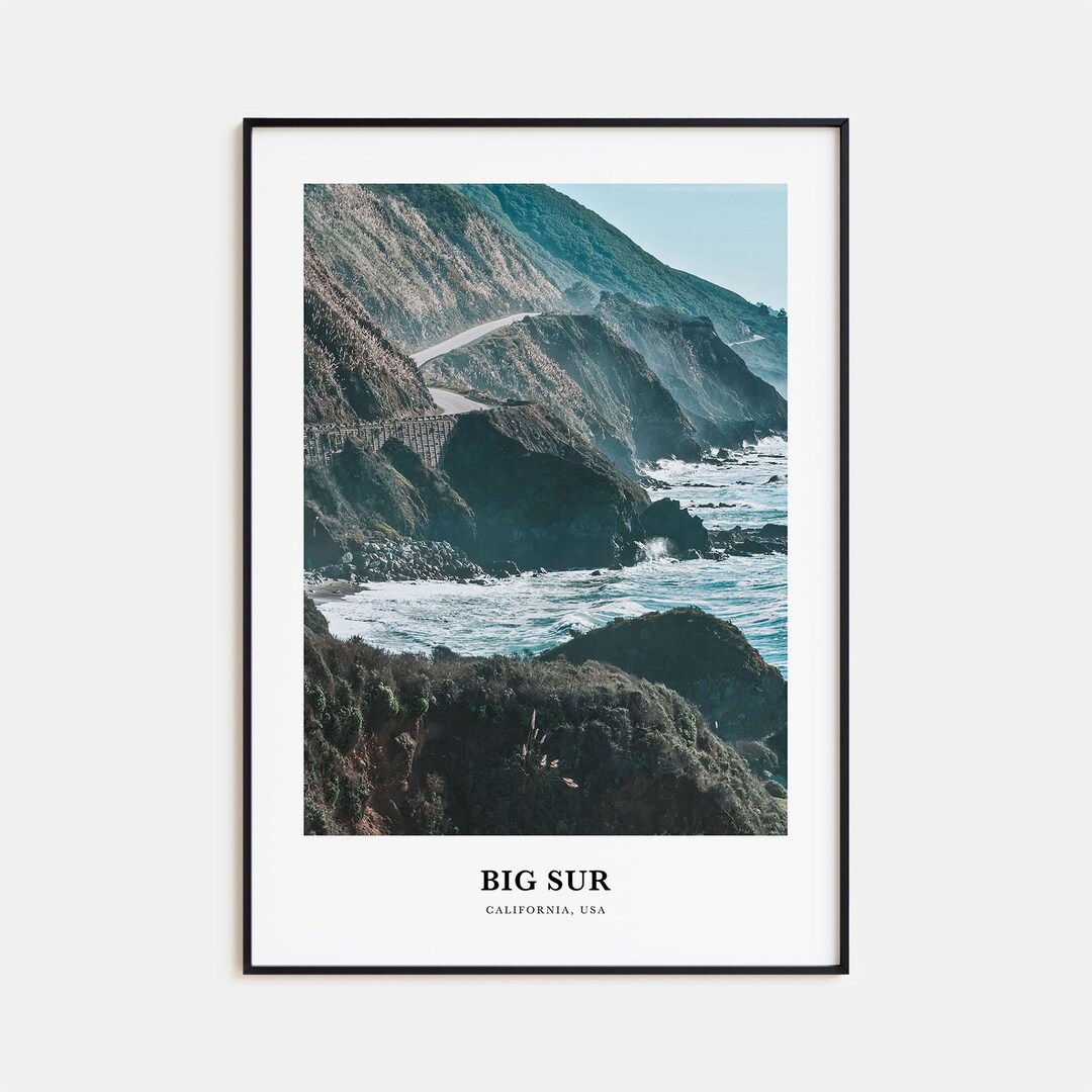 Big Sur Print No 2, Big Sur Photo Poster, Big Sur Travel Wall Art, Big ...