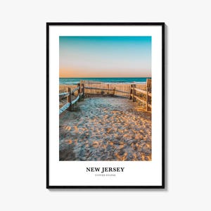 New Jersey Print Nr. 2, New Jersey Foto Poster, New Jersey Reise, Wandkunst, New Jersey Karte, New Jersey Fotografie Druck, USA