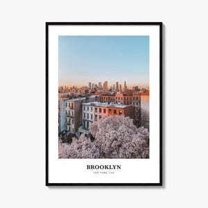 Brooklyn Print No 3, Brooklyn Photo Poster, Brooklyn Travel Wall Art, Brooklyn Map Print, Brooklyn Photography, Brooklyn, New York, VS