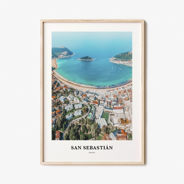 San Sebastian Print, San Sebastian Photo Poster, San Sebastian Travel Wall Art, San Sebastian Map Print, San Sebastian Photography, Spain