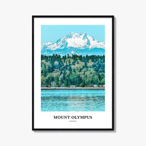 Olympus Print, Olympus Foto Poster, Olympus Reise Wandkunst, Olympus Karte Print, Olympus Fotografie, Griechenland