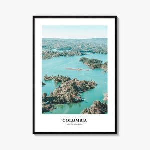 Colombia Print No 3, Colombia Photo Poster, Colombia Travel Wall Art, Colombia Map Print, Colombia Photography, Colombia Wall, South America