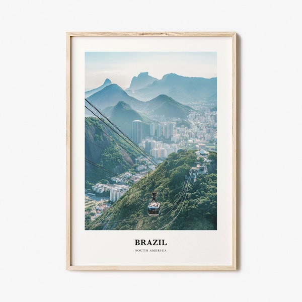 Brazil Print No 1, Brazil Photo Poster, Brazil Travel Wall Art, Brazil Map Print, Brazil Photography Print, Brazil Wall Décor, South America