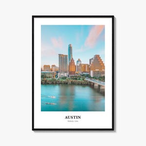 Austin Druck, Austin Foto-Poster, Austin Reisewandkunst, Austin Karte Druck, Austin Fotografie Druck, Austin Wanddekor, Texas, USA