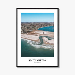 Southampton Print New York, Southampton Photo Poster, Southampton Travel Wall Art, Southampton Map Print, Southampton Photography, USA