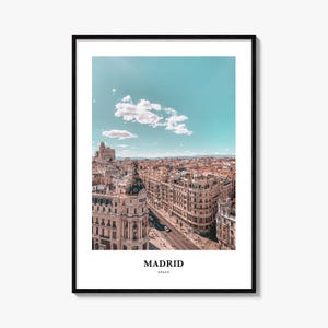 Madrid Druck Nr. 1, Madrid Foto Poster, Madrid Reise Wandkunst, Madrid Karte Druck, Madrid Fotografie Druck, Madrid Wanddekor, Spanien