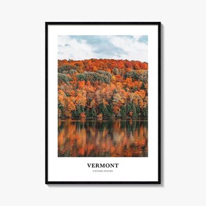 Vermont Print No 3, Vermont Foto Poster, Vermont Reise Wandkunst, Vermont Karte Druck, Vermont Fotografie, Vermont Wanddekoration, USA