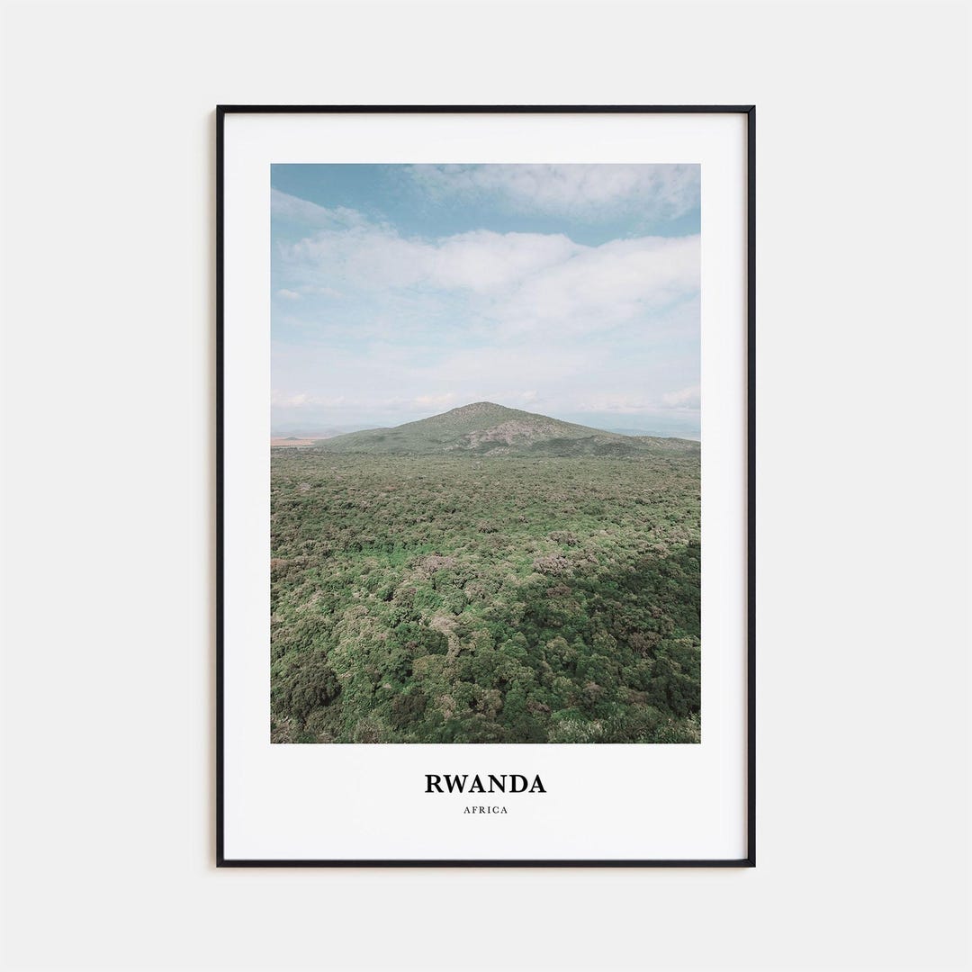 Rwanda Print, Rwanda Photo Poster, Rwanda Travel Wall Art, Rwanda Map ...