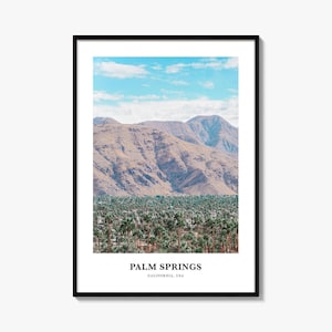 Palm Springs Print No 2, Palm Springs Photo Poster, Palm Springs Travel Wall Art, Palm Springs, Palm Springs Photography, California, USA