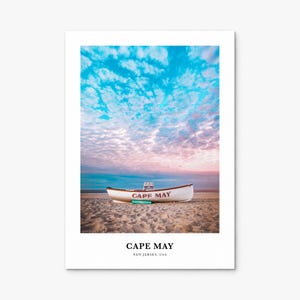 Cape May Print, colorful photo poster, print only (unframed)