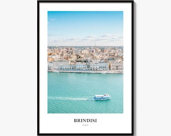 Brindisi Print, Colorful Photo Poster, Travel Wall Art, Home Decor