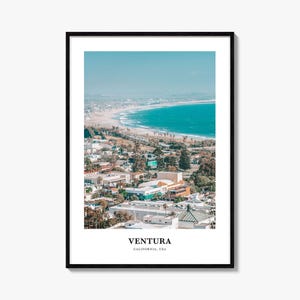 Ventura Print No 2, Ventura Photo Poster, Ventura Travel Wall Art, Ventura Map Print, Ventura Photography, Ventura Wall, California, USA
