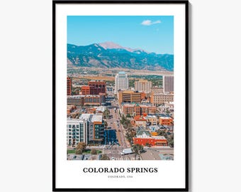 Colorado Springs Print, Colorful Photo Poster, Travel Wall Art, Home Decor