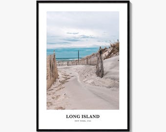 Long Island Photo Print, New York Travel Poster, Nassau Wall Art, Suffolk Decor