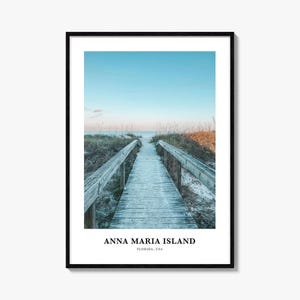 Anna Maria Island Print, Anna Maria Photo Poster, Anna Maria Travel Wall Art, Anna Maria Map, Anna Maria Photography Print, Florida, USA