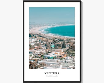 Ventura Photo Print, California Travel Poster, Pacific Coast Wall Art, USA Decor