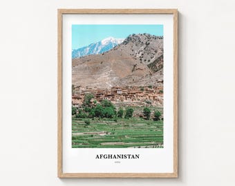 Afghanistan Print, Colorful Photo Poster, Travel Wall Art, Home Decor