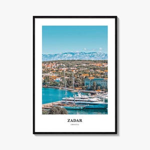 Zadar Print, Zadar Photo Poster, Zadar Travel Wall Art, Zadar Map Print, Zadar Photography Print, Zadar Wall Décor, Croatia