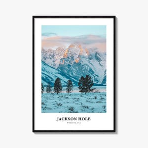 Jackson Hole Print, Jackson Hole Photo Poster, Jackson Hole Travel Wall Art, Jackson Hole Map Print, Jackson Hole Photography, Wyoming, USA