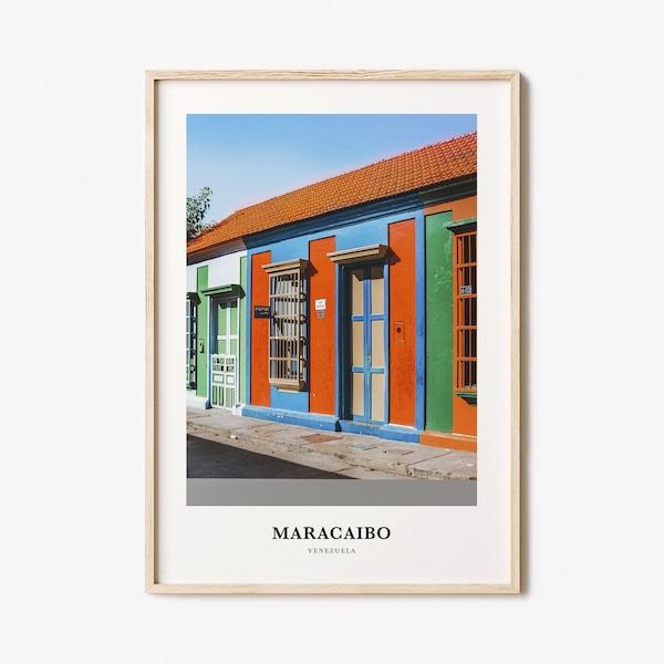 Maracaibo Print, Maracaibo Photo Poster, Maracaibo Travel Wall Art, Maracaibo Map Print, Maracaibo Photography Print, Venezuela