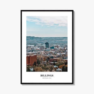 Impresión fotográfica de Billings, póster de viaje de las montañas Beartooth, arte mural de las llanuras del norte, decoración de Bridger Creek