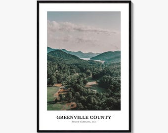 Greenville County Photo Print: South Carolina Travel Wall Art