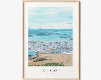 Jeju Island Print, Jeju Island Foto Poster, Jeju Island Travel Wall Art, Jeju Island Map Print, Jeju Island Photography Print, South Korea