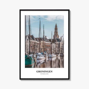 Groningen Print, Groningen Photo Poster, Groningen Travel Wall Art, Groningen Map Print, Groningen Photography Print, Netherlands
