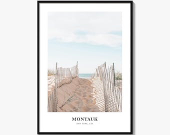 Montauk Beach Photography Print: Coastal Wall Art