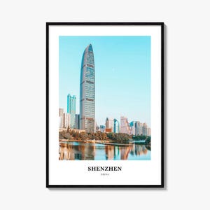 Shenzhen Print, Shenzhen Photo Poster, Shenzhen Travel Wall Art, Shenzhen Map Print, Shenzhen Photography Print, Shenzhen Wall Décor, China