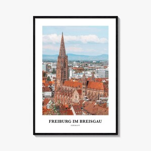 Freiburg im Breisgau Print No 1, Freiburg im Breisgau Photo Poster, Freiburg Travel Wall Art, Freiburg Map, Freiburg Photography, Germany