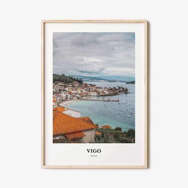 Vigo-Druck, Vigo-Fotoposter, Vigo-Reise-Wandkunst, Vigo-Karte-Druck, Vigo-Fotografie-Druck, Vigo-Wanddekoration, Spanien