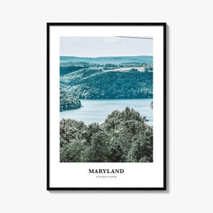 Maryland Print, Maryland Foto Poster, Maryland Reise Wandkunst, Maryland Karte Druck, Maryland Fotografie Druck, Maryland, USA