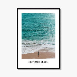 Newport Beach Print, Newport Beach Foto Poster, Newport Beach Reise Wandkunst, Newport Beach Karte Print, Newport Beach, Kalifornien, USA