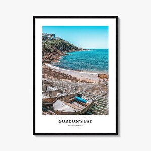Gordons Bay Print,Gordon’s Bay Fotoposter,Gordon’s Bay Reise Wandkunst,Gordon’s Bay Karte Drucken,Gordon’s Bay Fotografie, Südafrika