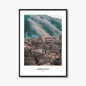 Abruzzo Print No 3, Abruzzo Photo Poster, Abruzzo Travel Wall Art, Abruzzo Map Print, Abruzzo Photography Print, Abruzzo Wall Décor