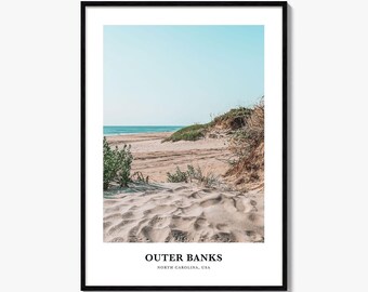 Outer Banks Print, Outer Banks Photo Poster, Outer Banks Travel Wall Art, Outer Banks Map, Outer Banks Photography, North Carolina, USA