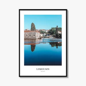 Limousin Druck, Limousin Foto Poster, Limousin Reise Wandkunst, Limousin Karte Druck, Limousin Fotografie Druck, Limousin Wanddekor, Frankreich