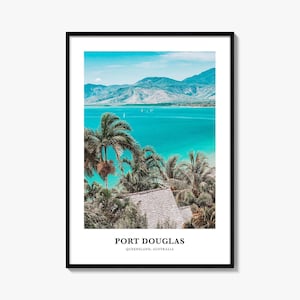 Port Douglas Print, Port Douglas Photo Poster, Port Douglas Travel Wall Art, Port Douglas Map Print, Port Douglas, Queensland, Australia