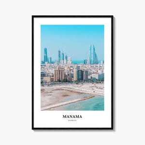 Manama Print, Manama Photo Poster, Manama Travel Wall Art, Manama Map Print, Manama Photography Print, Manama Wall Décor, Bahrain